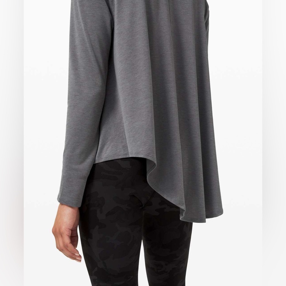 Lululemon Lifted Balance Long Sleeve Heathered Titanium - Picture 5 of 16